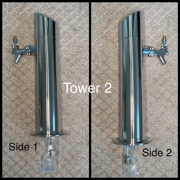Sale Slanted Top Beer Towers Taps 3” Column for Countertop - Picture 10 of 15